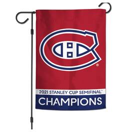 WinCraft - Montreal Canadiens 2021 Stanley Cup Semifinal Champions 12'' x 18'' Double-Sided Garden Flag - Multicolor