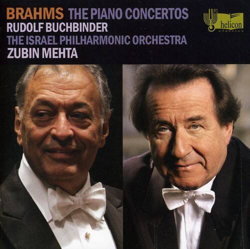 BRAHMS THE PIANO CONCERTOS  
RUDOLF BUCHBINDER  
THE ISRAEL PHILHARMONIC ORCHESTRA  
ZUBIN MEHTA  

helicon Classic