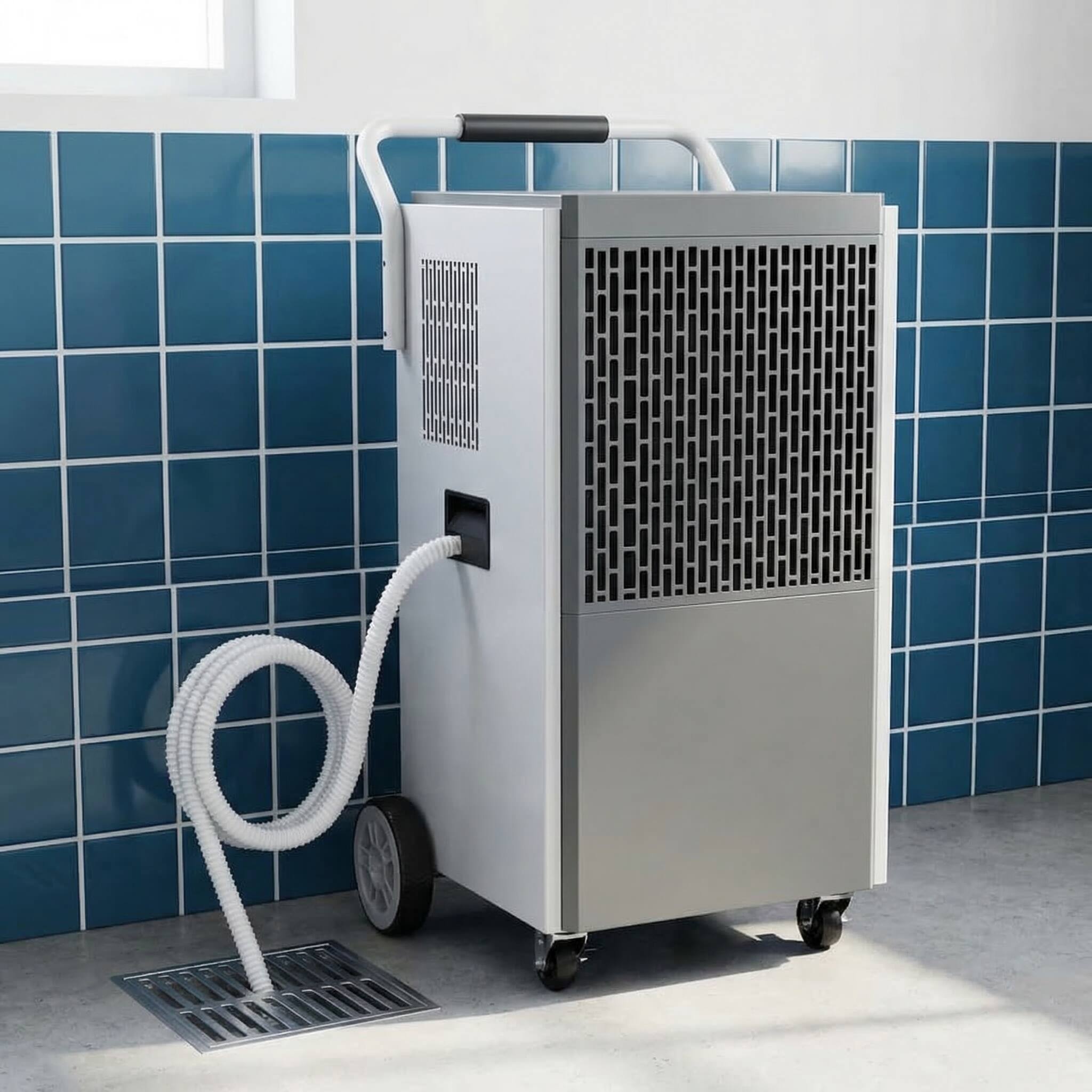 Alt View 4. Airplus - 6000 sq.ft.190 pt. Commercial Dehumidifier with Drain Hose Auto-Off 10% to 95% RH Range.