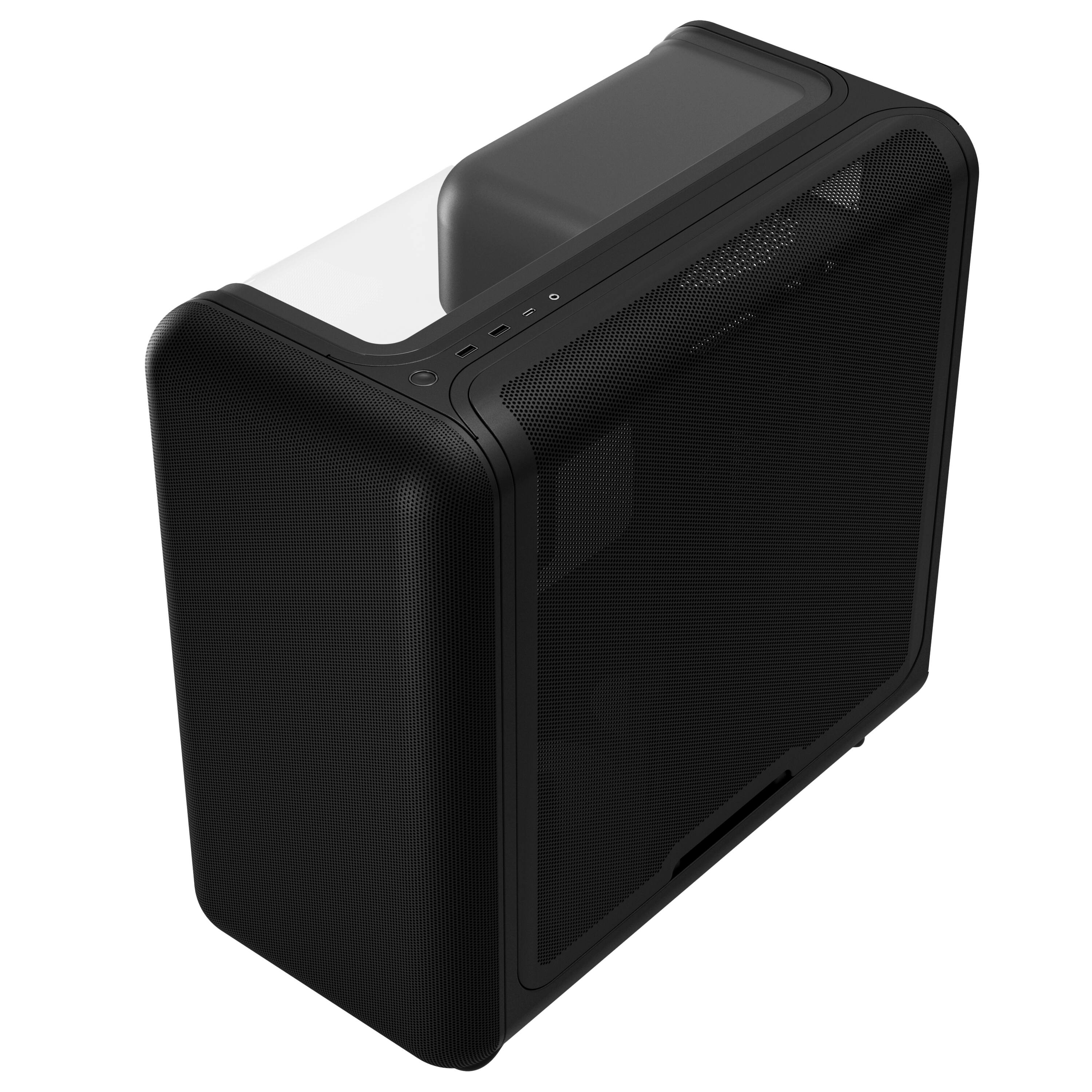 Alt View 6. HYTE - HYTE X50 Modern Performance ATX Mid-Tower PC Gaming Case - Pitch Black.