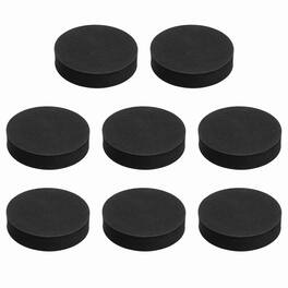 Unique Bargains - Single Sided Speaker Isolation Pads 70x16mm Round EVA Acoustic Foam Anti-Vibration Feet for Speaker Subwoofer, 8pcs - Black