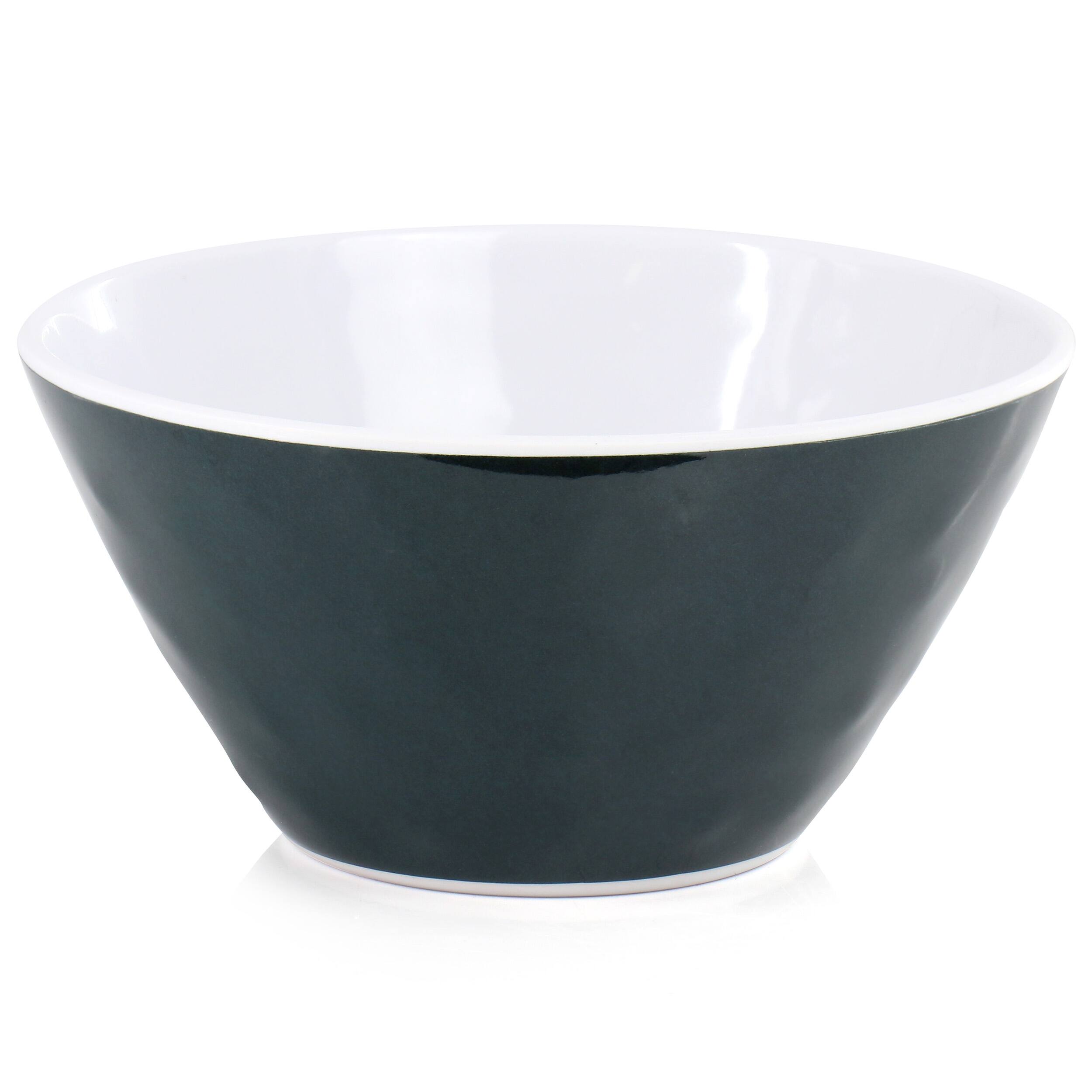 Alt View 2. Gibson - Gibson Home Tropical Sway 12 Piece 6 Inch Melamine Bowl Set in Leaf Decal Teal - Blue.