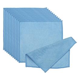Unique Bargains - Glasses Cleaning Cloth 7.09"x7.09", 12pcs Microfiber Cleaner Cloth for Lens, Eyeglasses, Screens, Phones - Blue