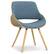 Angle. Simpli Home - Malden Bentwood Dining Chair with Wood Back - Denim Blue.