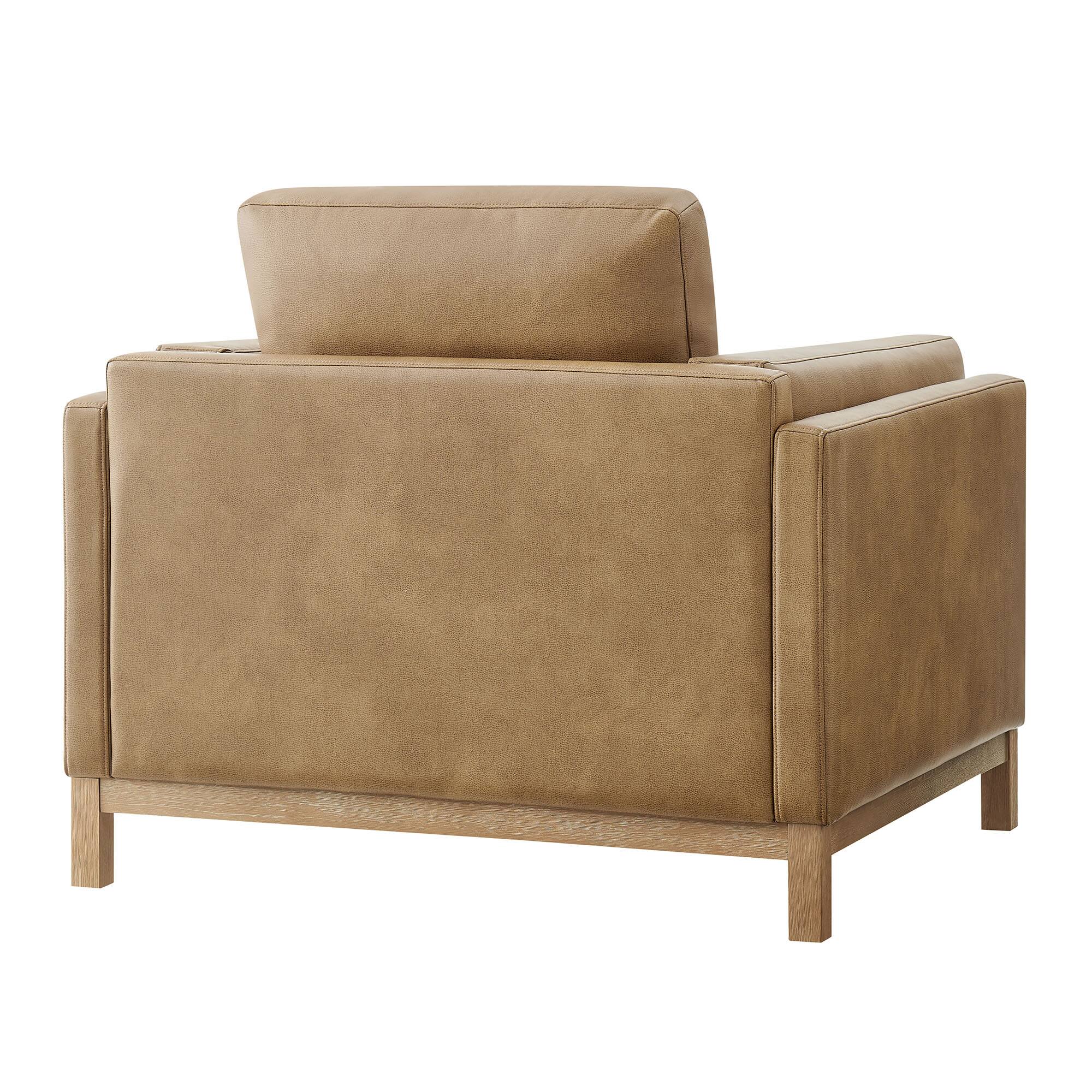 Alt View 4. Modway - Roscoe Upholstered Armchair - Toast.