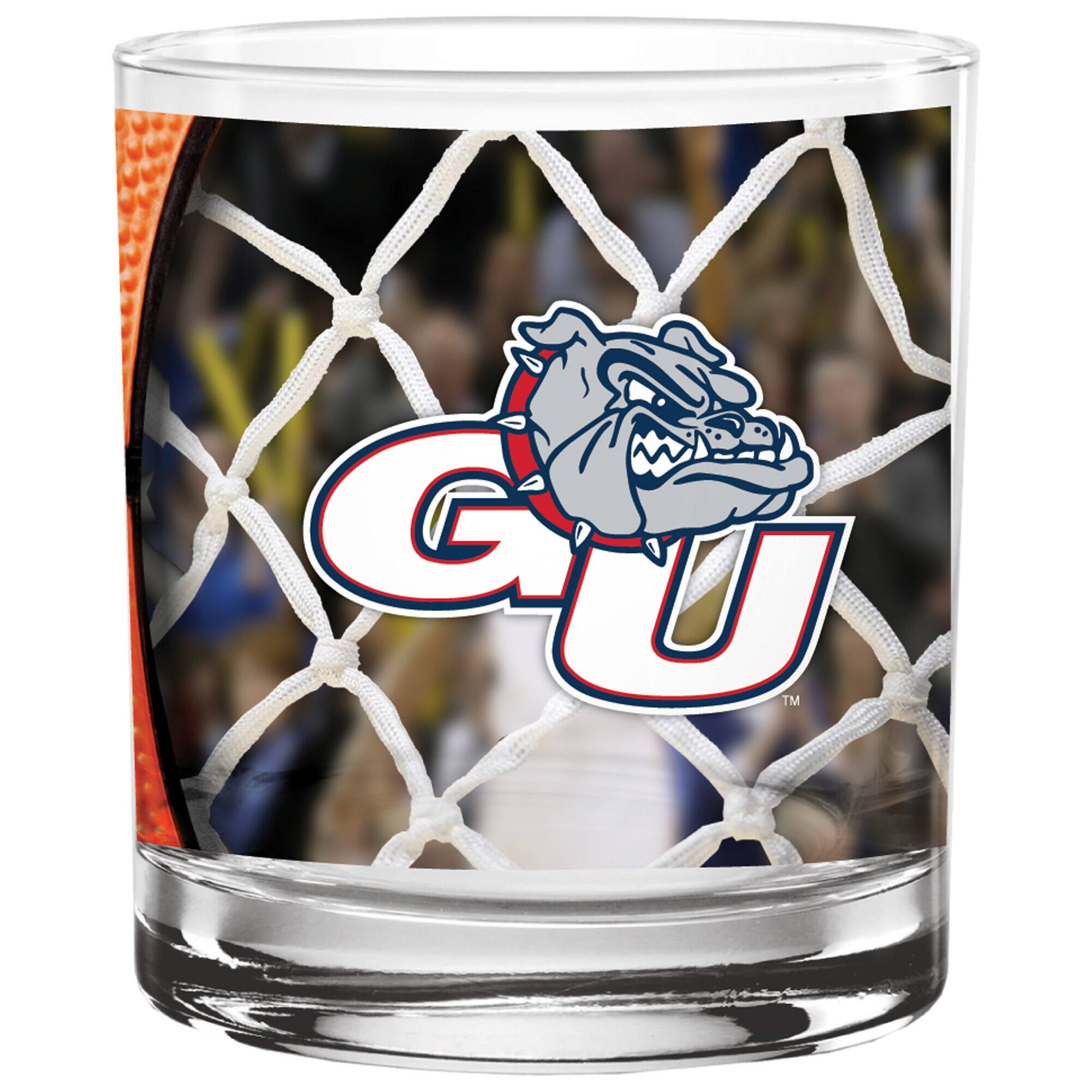 Alt View 1. Indigo Falls - Gonzaga Bulldogs 14oz. Basketball Glass - Multicolor.
