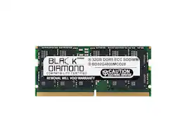 Black Diamond - 32gb ddr5 4800 ecc sodimm memory bd32g4800mco28