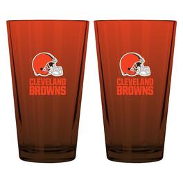 The Memory Company - Cleveland Browns Two-Pack 16oz. Ombre Pint Glass Set - Multicolor