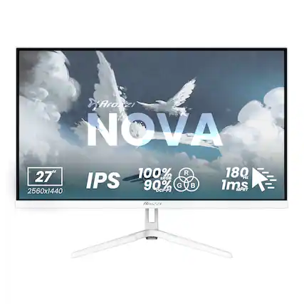 Arozzi NOVA 27" 100% sRGB 90% DCI-P3 IPS 180 Hz 1ms 2560x1440