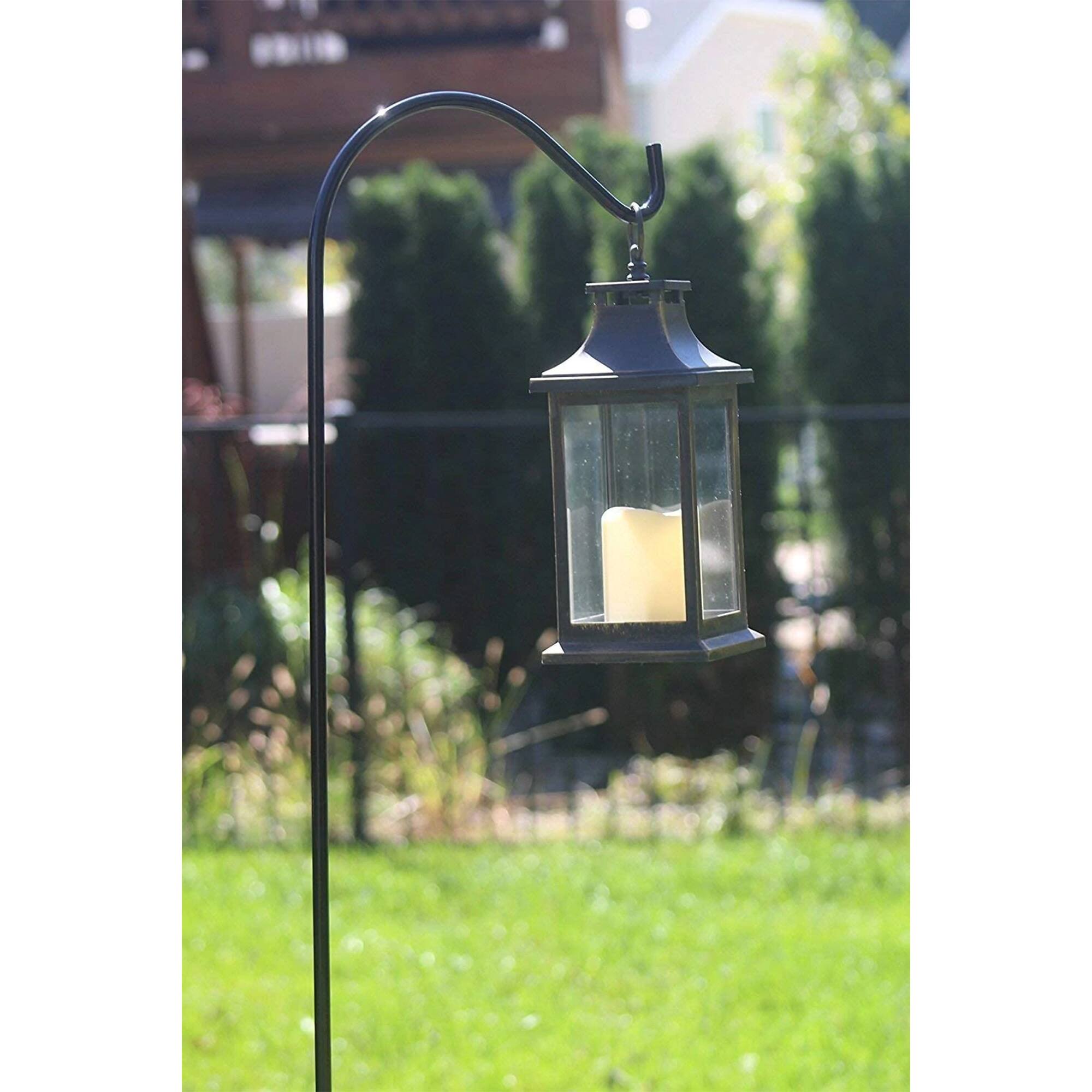 Alt View 7. Ashman - Ashman Shepherd Hook for Plants and Bird Feeders, 65 Inches Tall, 1 Side, 4 Pack - Black.