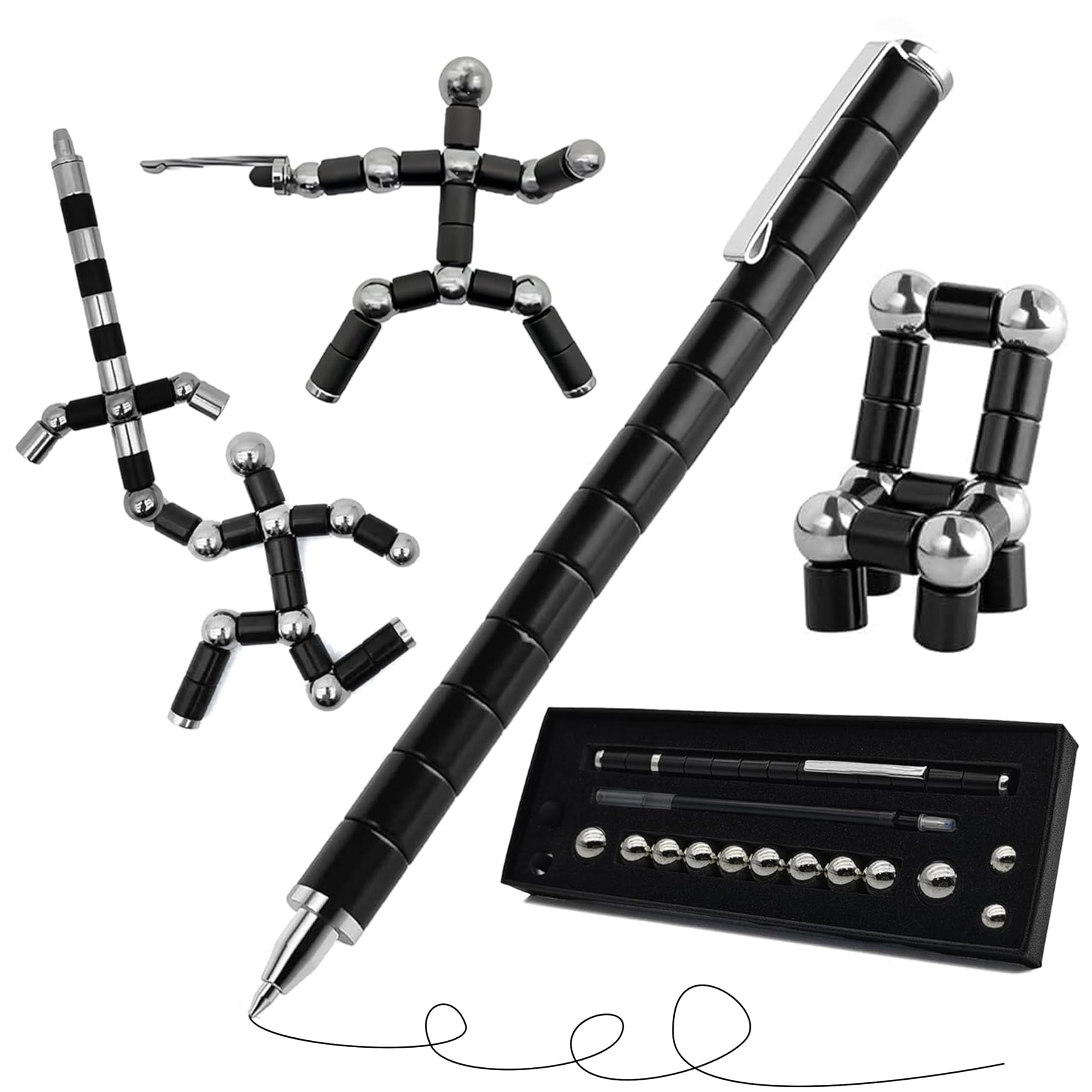 Front. Paradigms Interiors - Fidget Pen Magnetic Teen Decompression Metal Writing Cool Multifunctional Deformable Eliminate Gift For Or Friends(co....