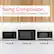 Sizing Comparison Countertop Microwave Ovens
1.4 cu. ft. 1.5 cu. ft. 1.6 cu. ft.
