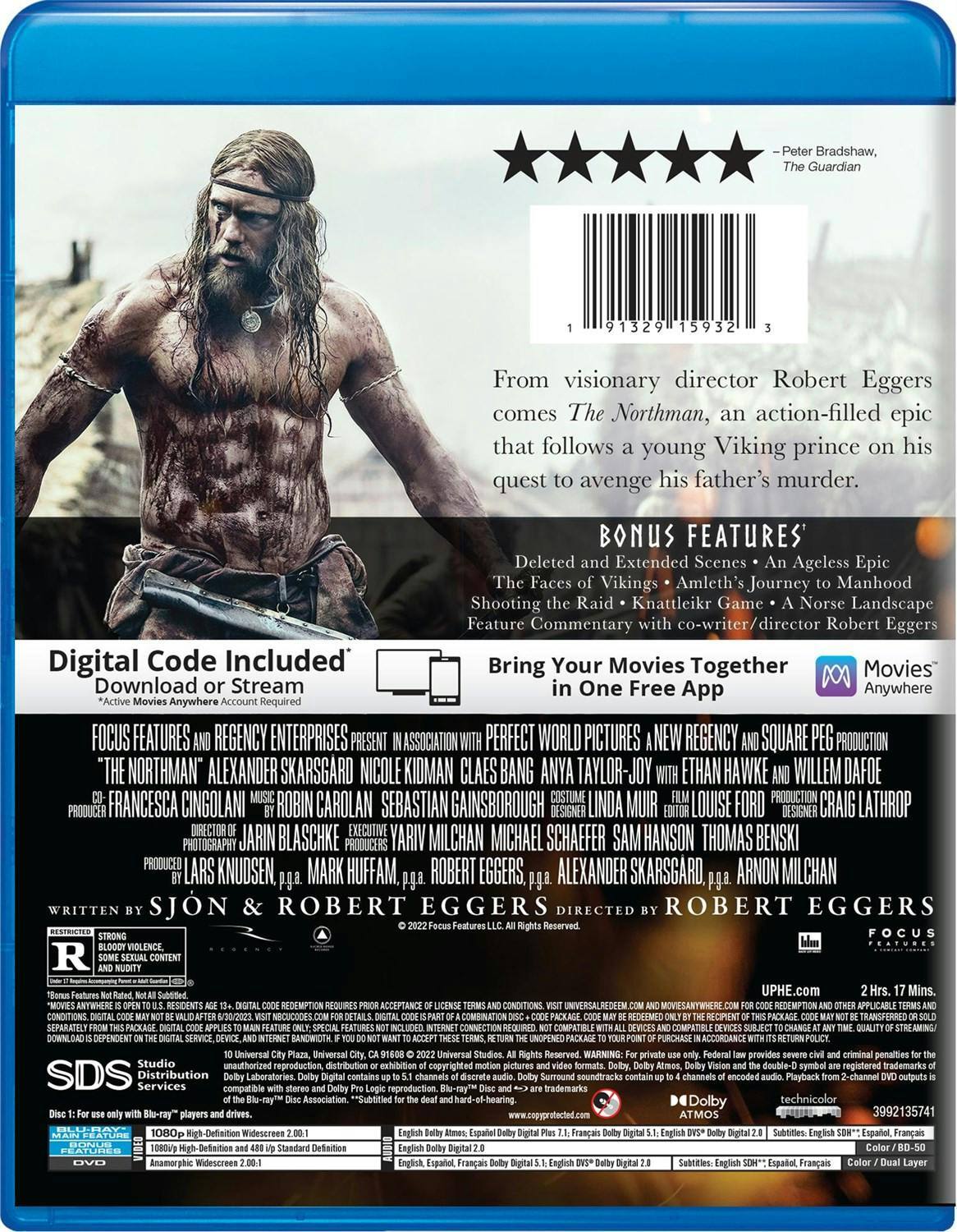 Back. The Northman (with DVD) [Blu-ray].