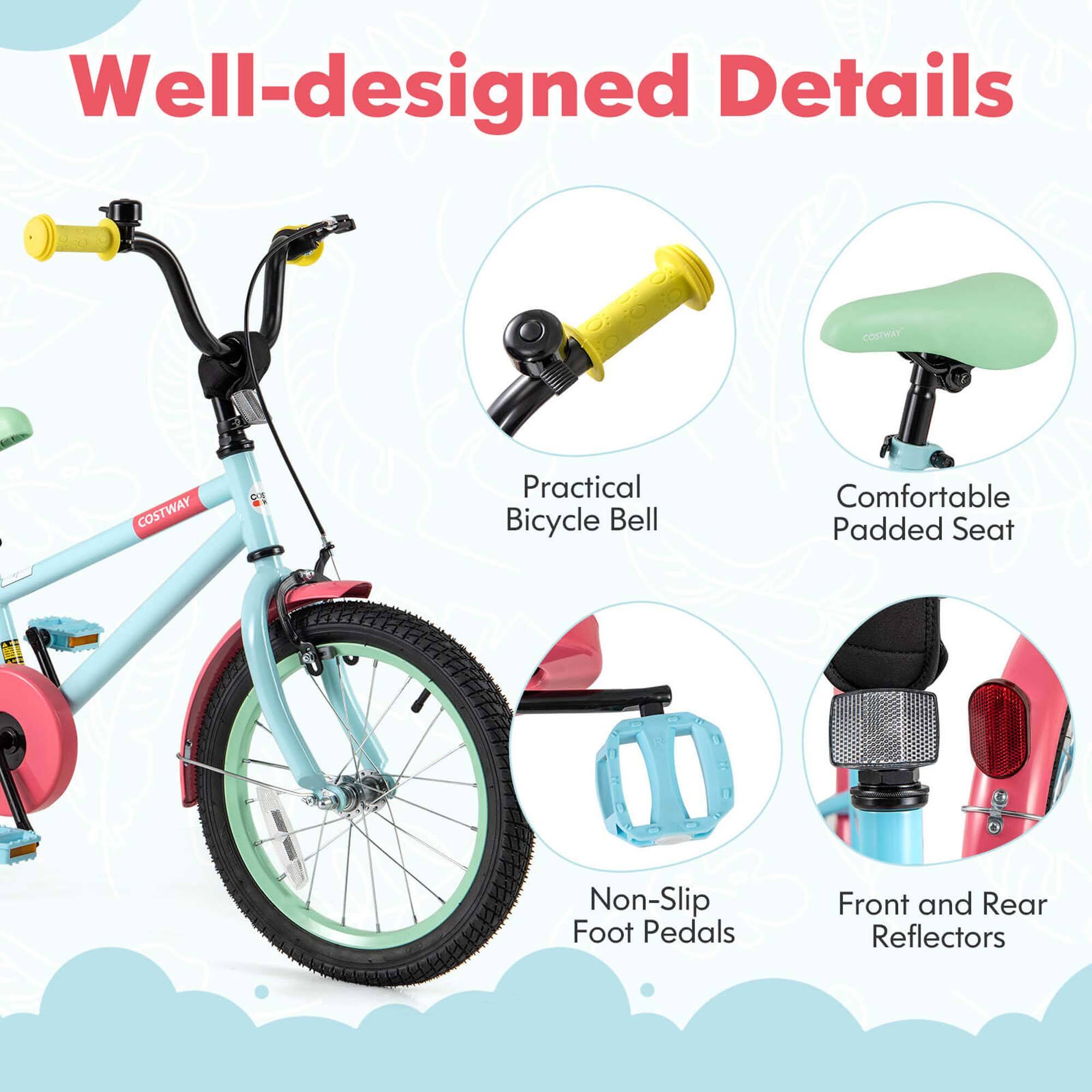 Well-designed Details

- Practical Bicycle Bell
- Comfortable Padded Seat
- Non-Slip Foot Pedals
- Front and Rear Reflectors