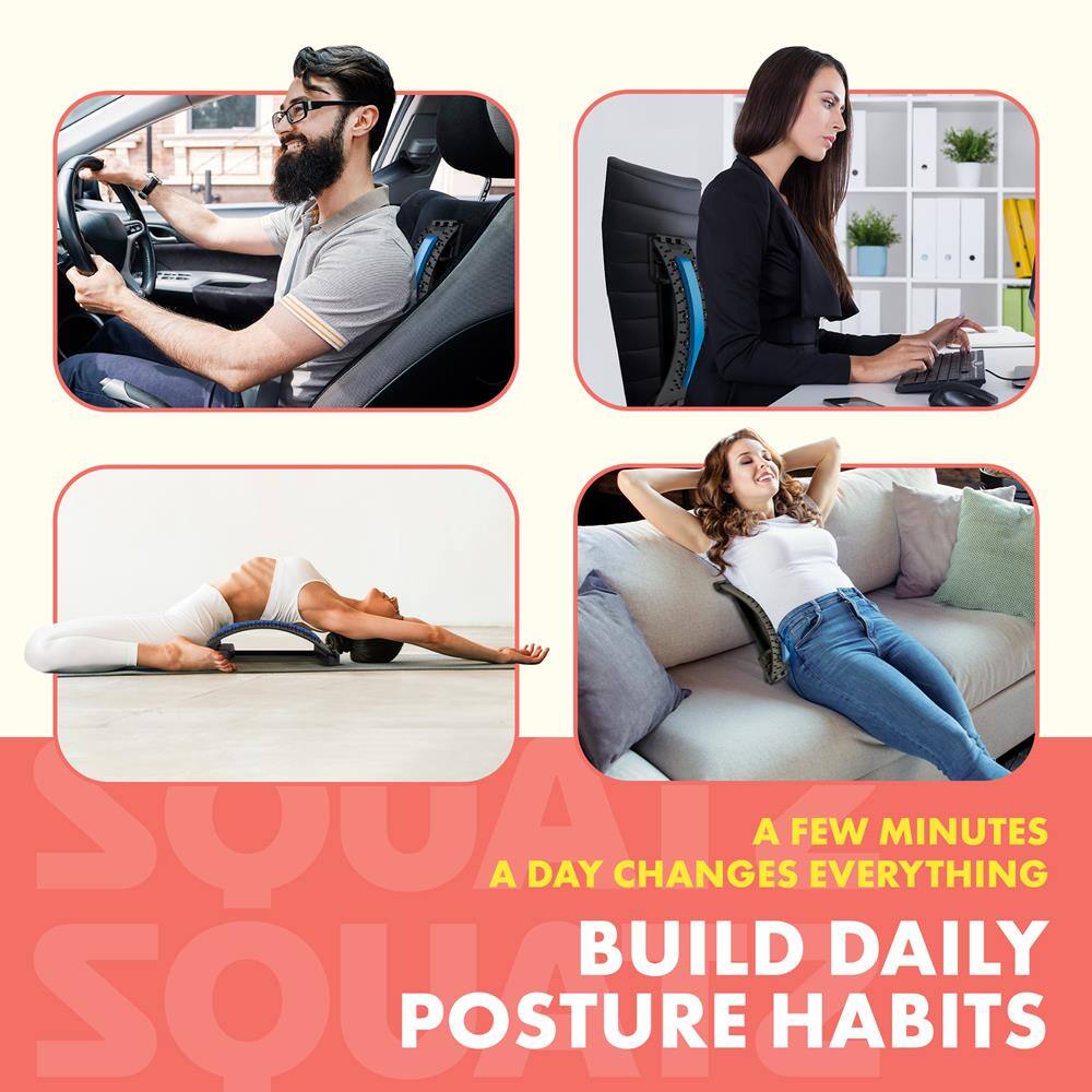 A few minutes a day changes everything  
Build daily posture habits
