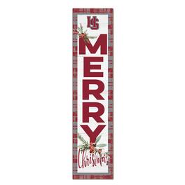 Jardine - Hampden-Sydney College Tigers 12'' x 48'' Outdoor Merry Christmas Leaner - White