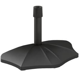 Outsunny - Patio Umbrella Base, 26 lbs Umbrella Stand, Patio Umbrella Holder for 1.5"/1.9" Umbrella Poles - Black