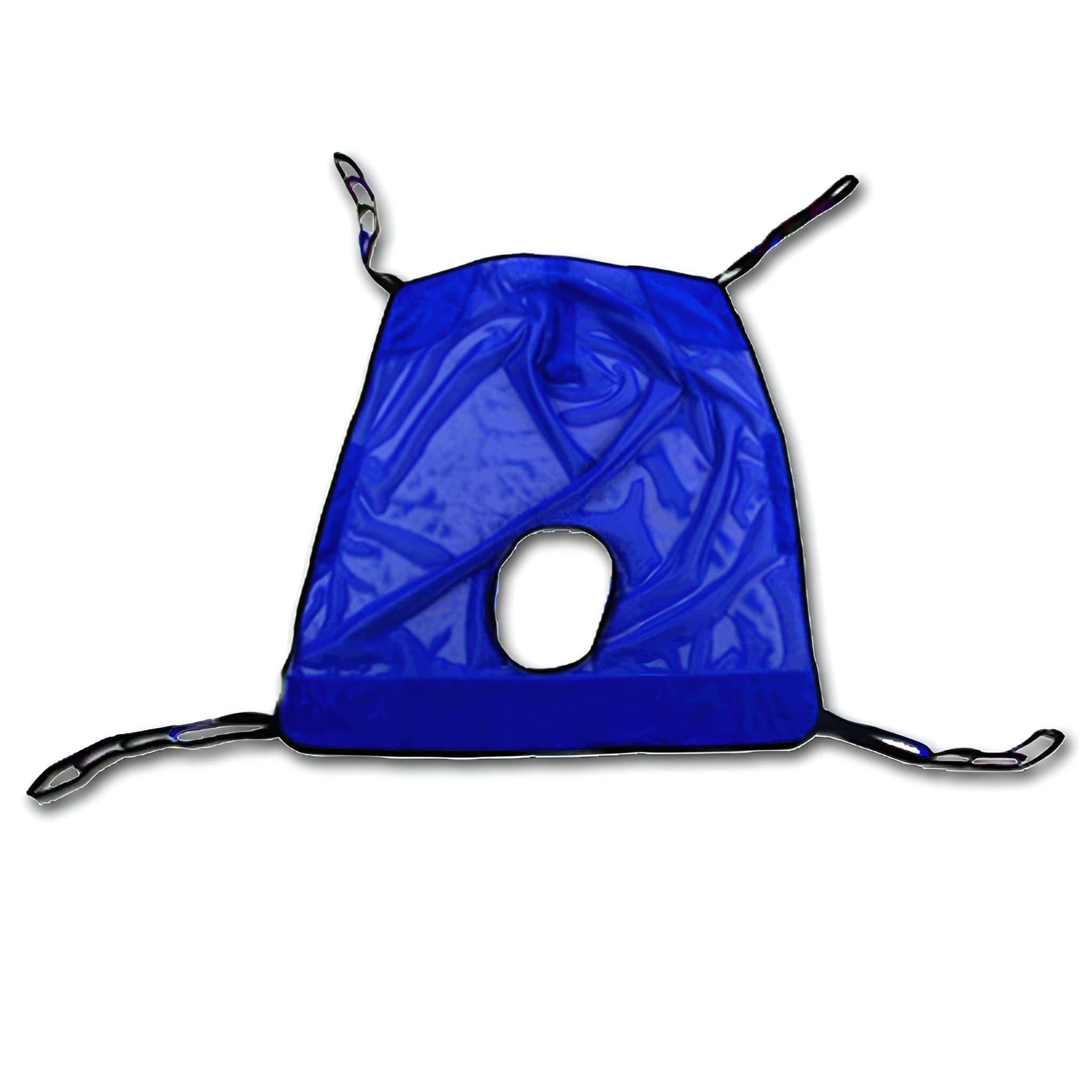 Invacare - Reliant Full Body Sling with Commode Opening for Patient Lifts, Mesh Fabric, XX-Large Size (R141) - Blue