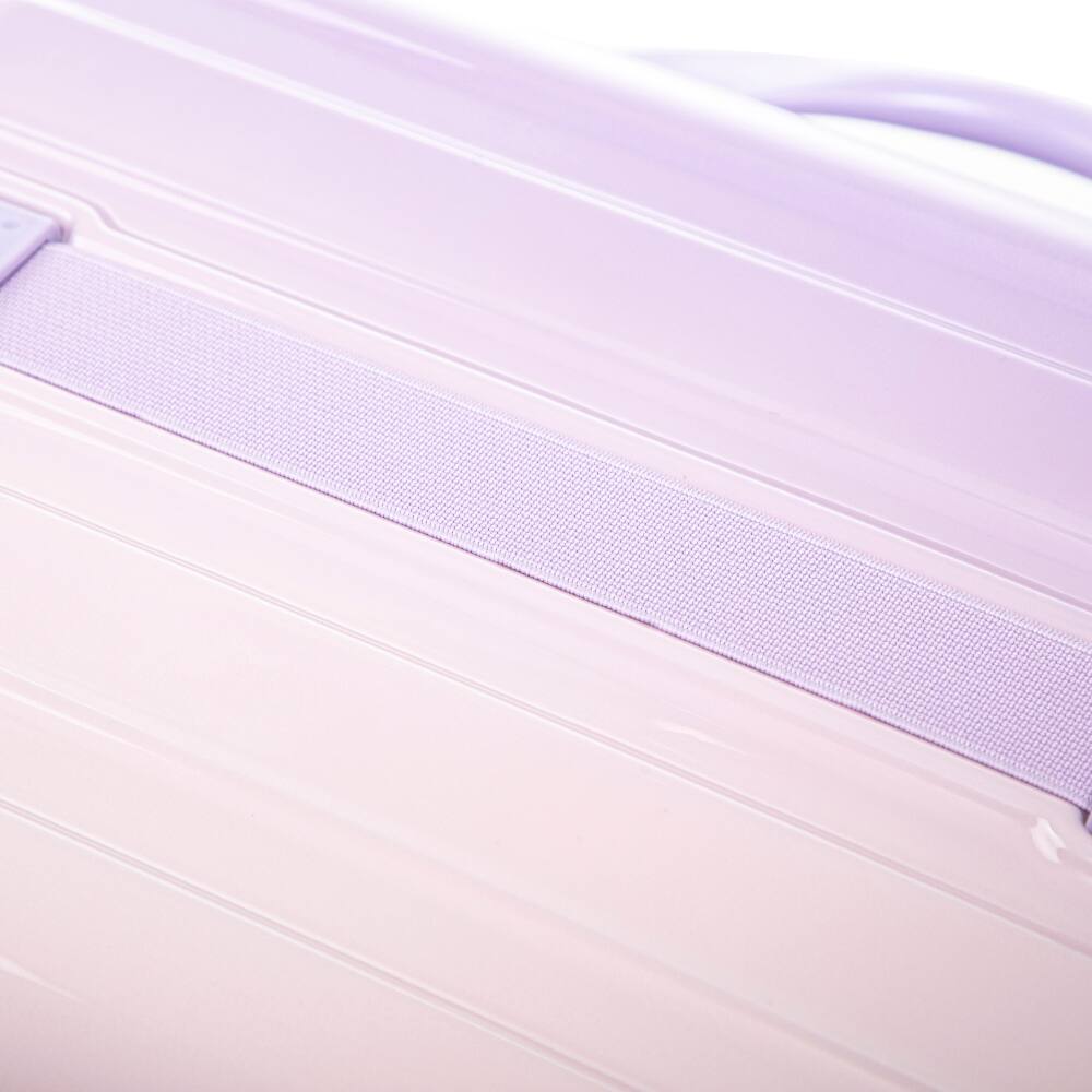 Alt View 8. Ropilly - Ropilly 2 Piece Luggage Set 20 Inch Carry On Suitcase with 14 Inch Cosmetic Case Gradient Color Luggage - Pink Purple.