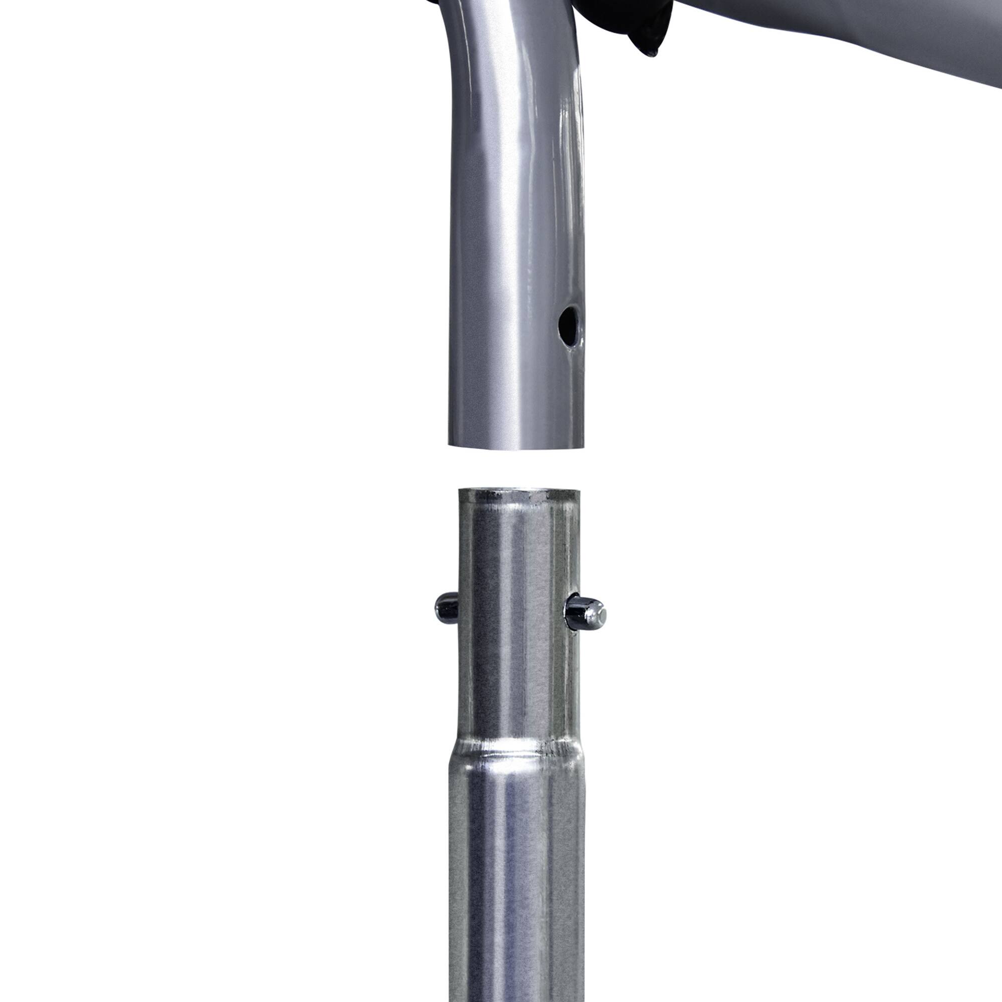 Alt View 4. Pawhut - Large Chicken Coop with Waterproof, Anti-UV Cover, Spire Shaped Walk in Hen House for Outdoor Yard Farm Use - Silver.