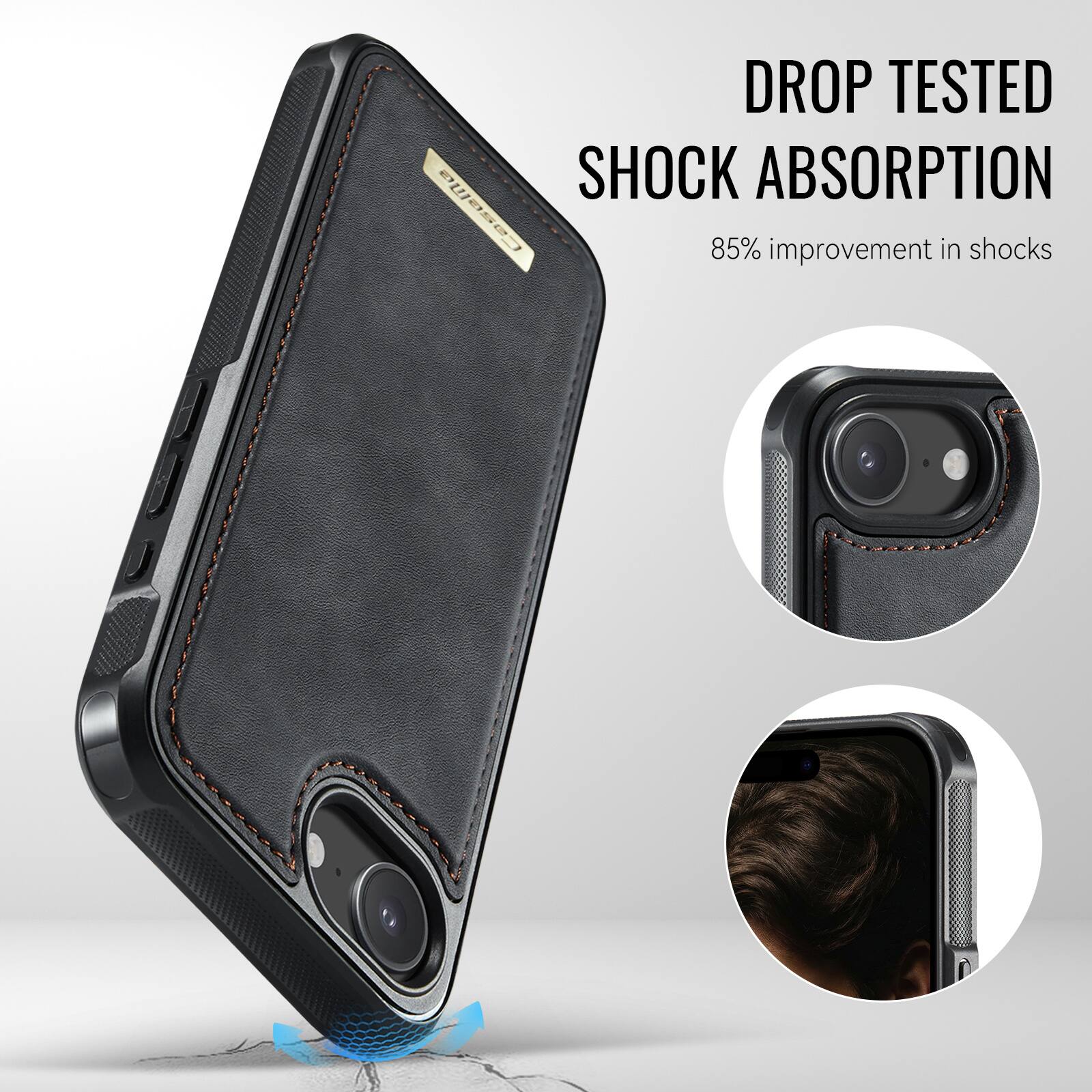 DROP TESTED  
SHOCK ABSORPTION  
85% improvement in shocks
