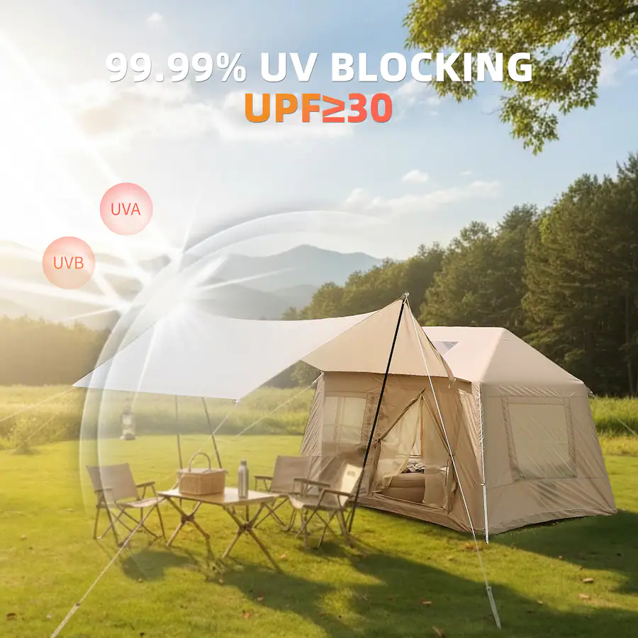 Comp Window Setup Anysun 5.72m² Inflatable Camping Tent – Easy Setup, 4‑Season Windproof ...