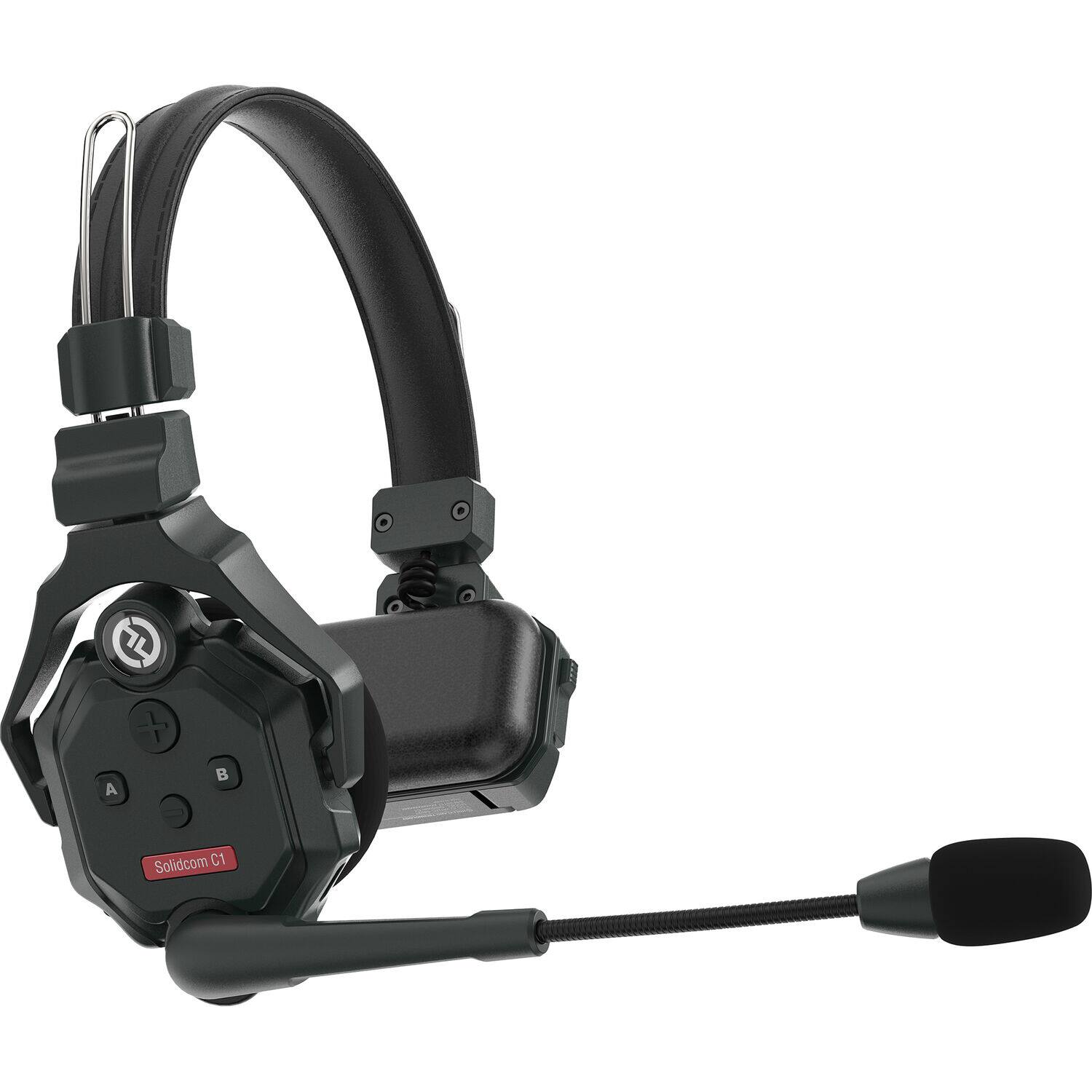 Angle. HOLLYLAND - Hollyland Solidcom C1-8S Full-Duplex Wireless DECT Intercom System with 8 Headsets - Black.