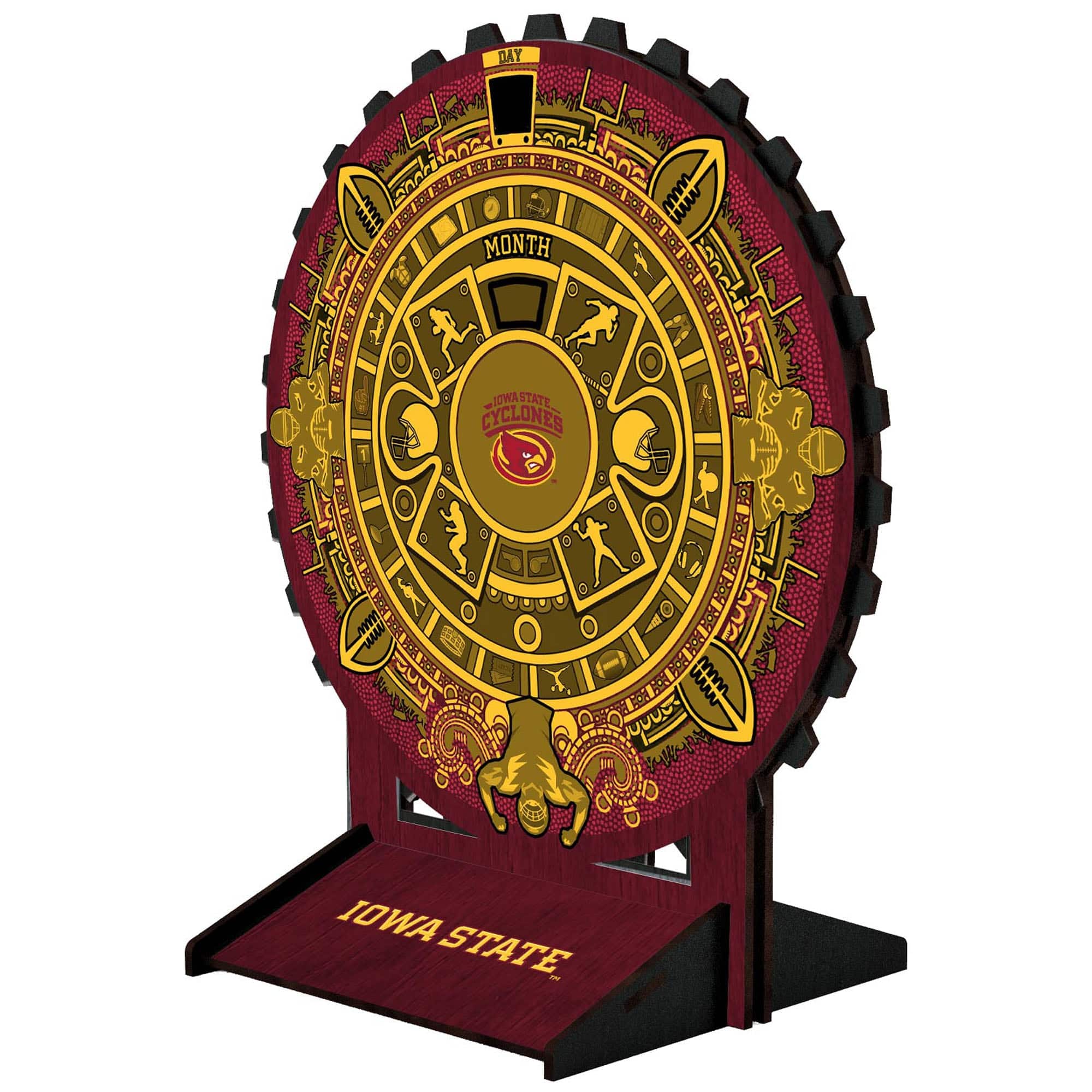 Fan Creations - Iowa State Cyclones Aztec Circle Desk Calendar - Multicolor