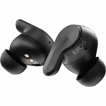 Front. EPOS - EPOS ADAPT E1 True Wireless Bluetooth Earbuds - Scandinavian Black - Microsoft Teams Certification - Stereo - True - Black.