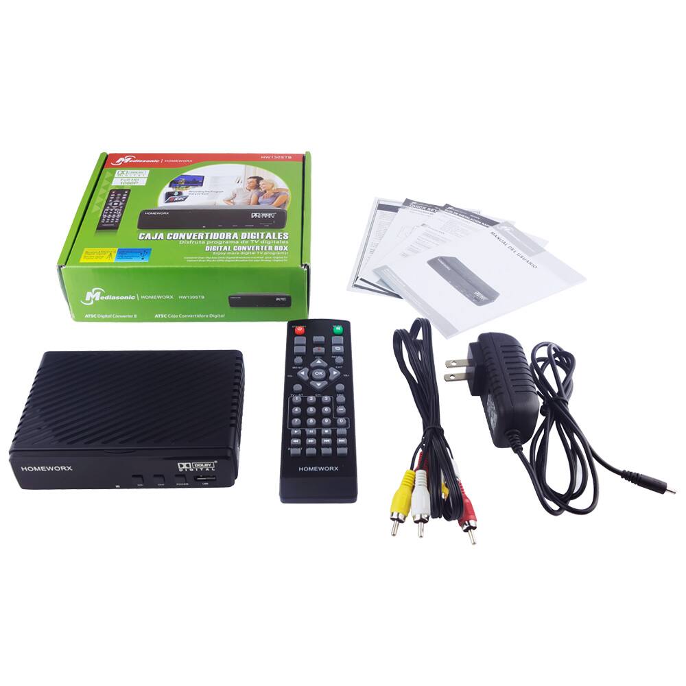 CAJA CONVERTIDORA DIGITAL  
DIGITAL CONVERTER BOX  

ModaLasonic  
HOMEWORK  
HOM150518  

ATSC Digital Converter B  
ATSC Copia Convertidores Digitales  

HOMEWORK