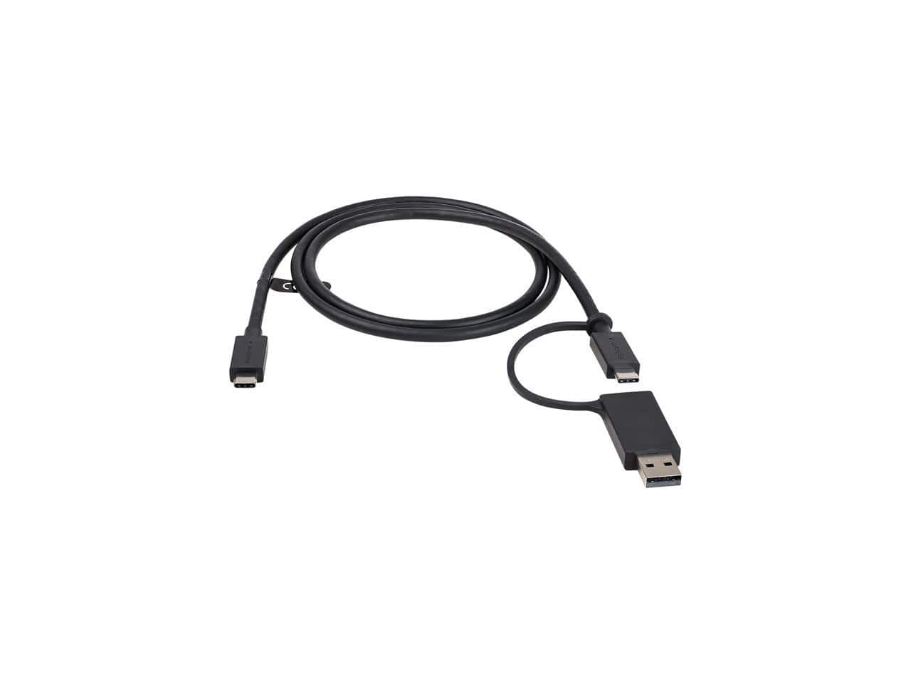 StarTech.com - 3ft USB-C Cable with USB-A Adapter, 10Gbps/PD & 5Gbps, 2-in-1 USB C Cable for Hybrid Dock