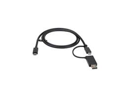 StarTech.com - 3ft USB-C Cable with USB-A Adapter, 10Gbps/PD & 5Gbps, 2-in-1 USB C Cable for Hybrid Dock