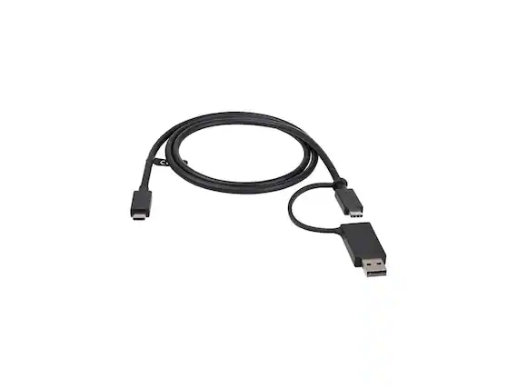 Front. StarTech.com - StarTech.com 3ft USB-C Cable with USB-A Adapter, 10Gbps/PD & 5Gbps, 2-in-1 USB C Cable for Hybrid Dock.