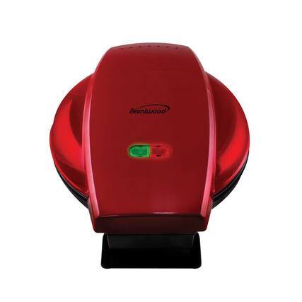 Front. Brentwood - TS-257R 10" Electric Tortilla Taco Bowl Maker - Red.