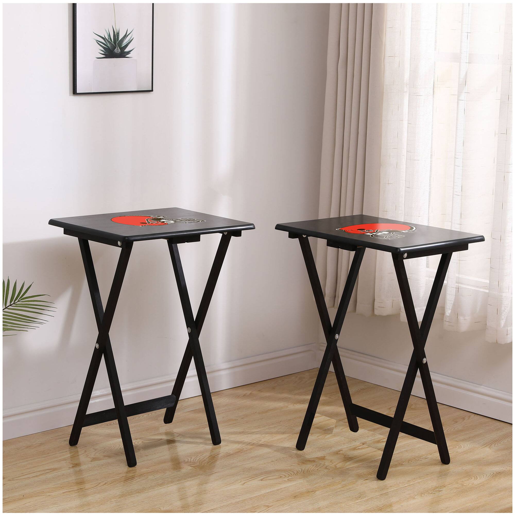 Alt View 2. Imperial - Cleveland Browns TV Tray Set - Multicolor.