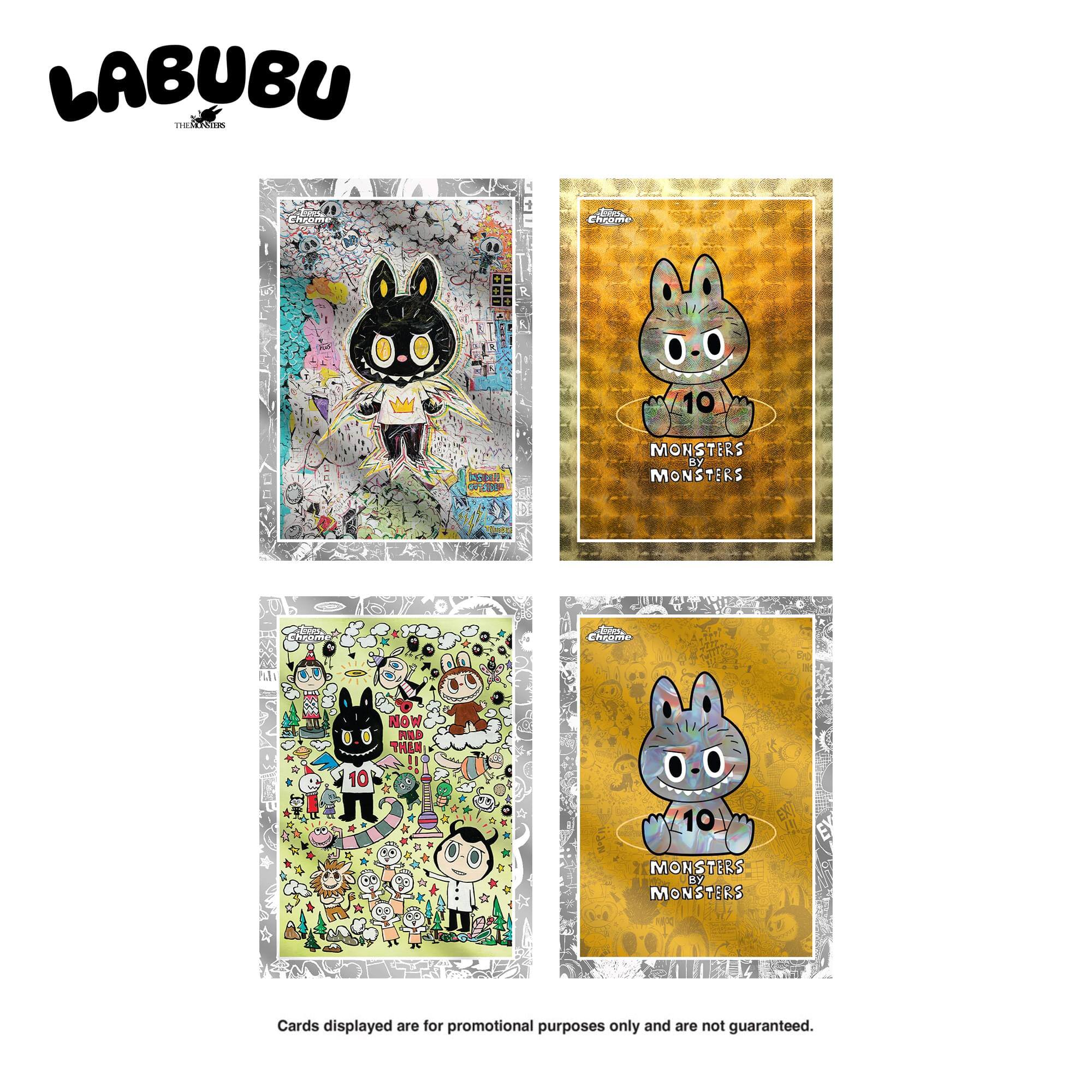 2025 Topps Labubu Chrome Monsters 10th Anniversary | 5 Cards