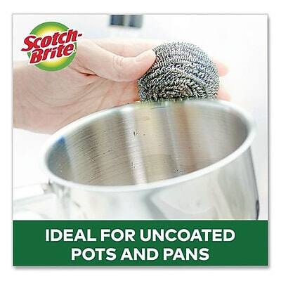 Scotch-Brite  
IDEAL FOR UNCOATED POTS AND PANS