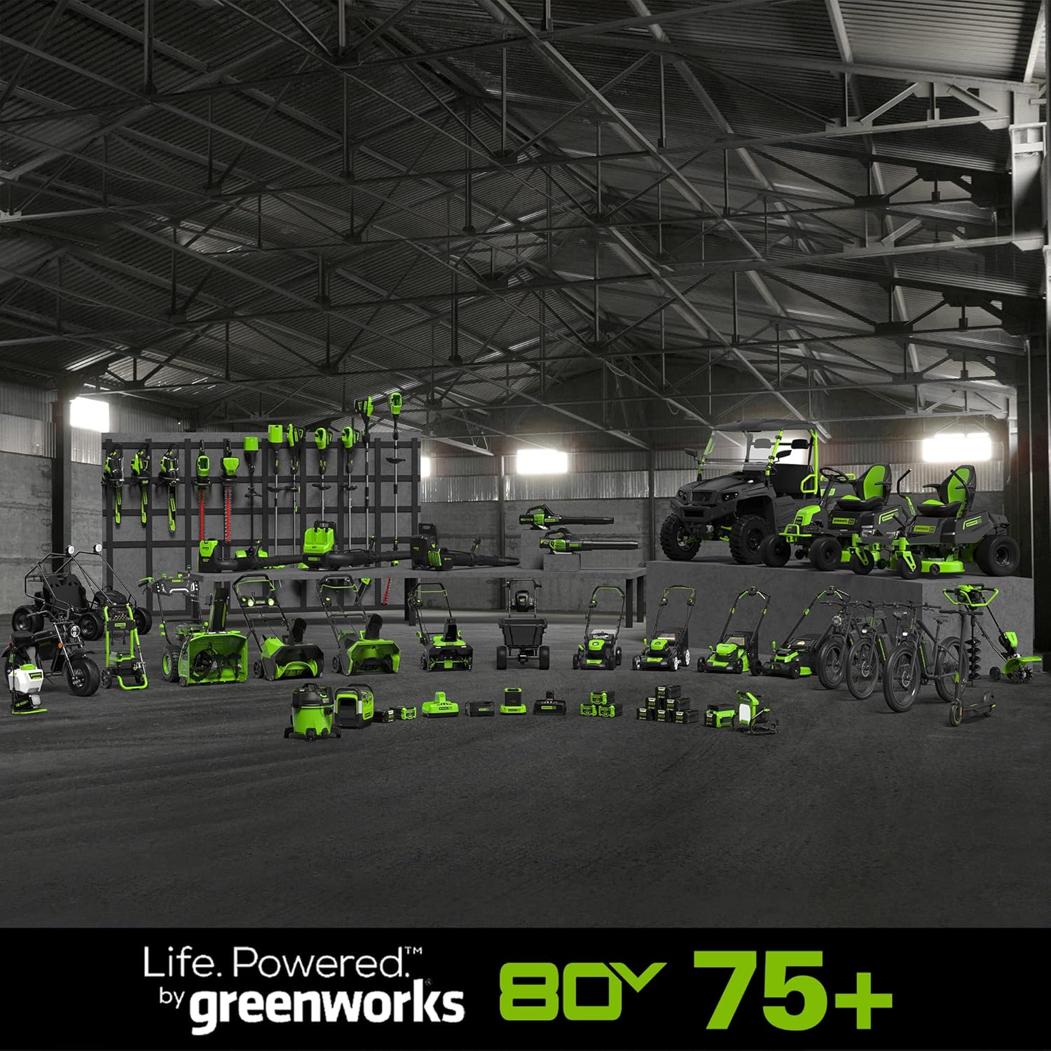 Life. Powered™ by greenworks  
80V 75+