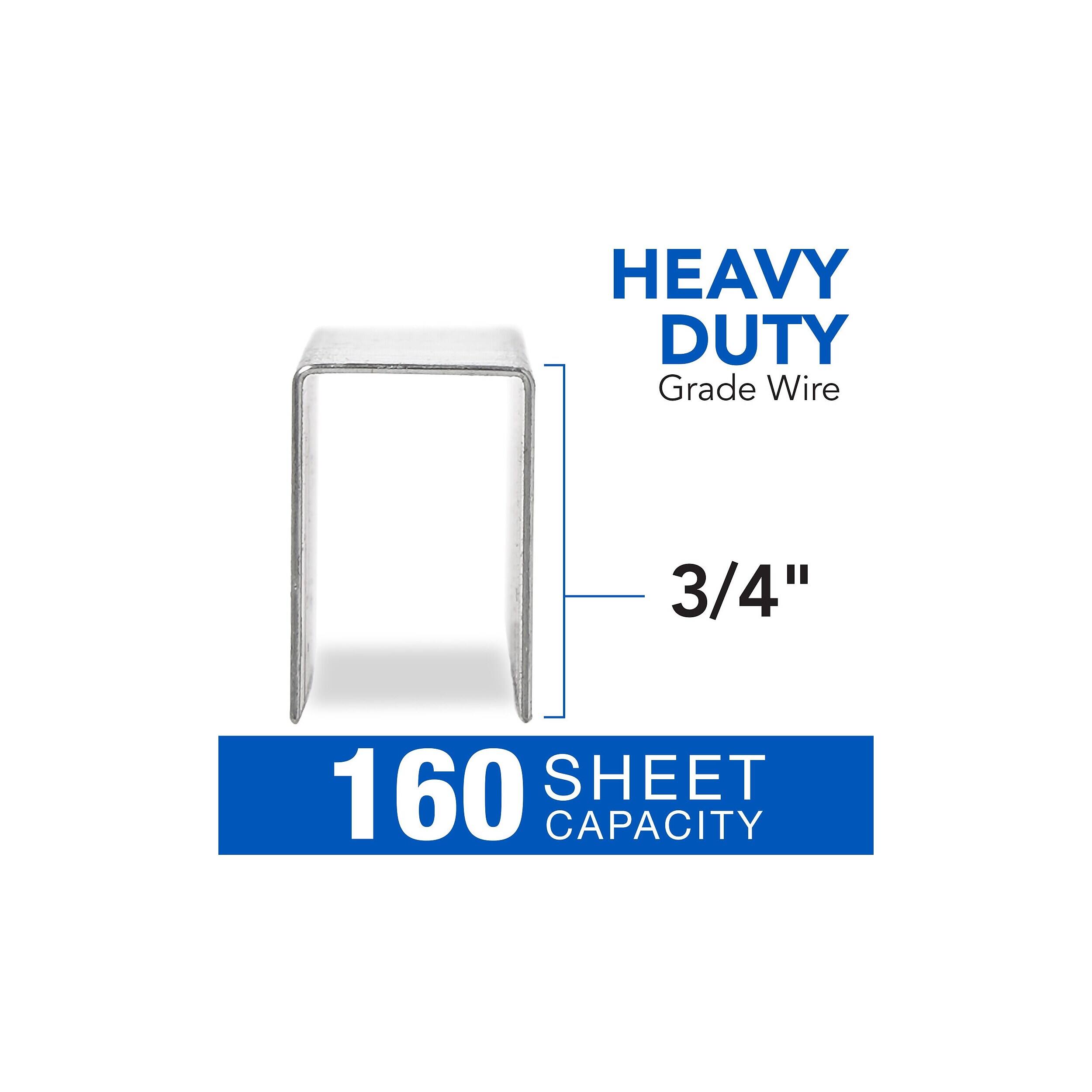 HEAVY DUTY Grade Wire  
3/4"  
160 SHEET CAPACITY
