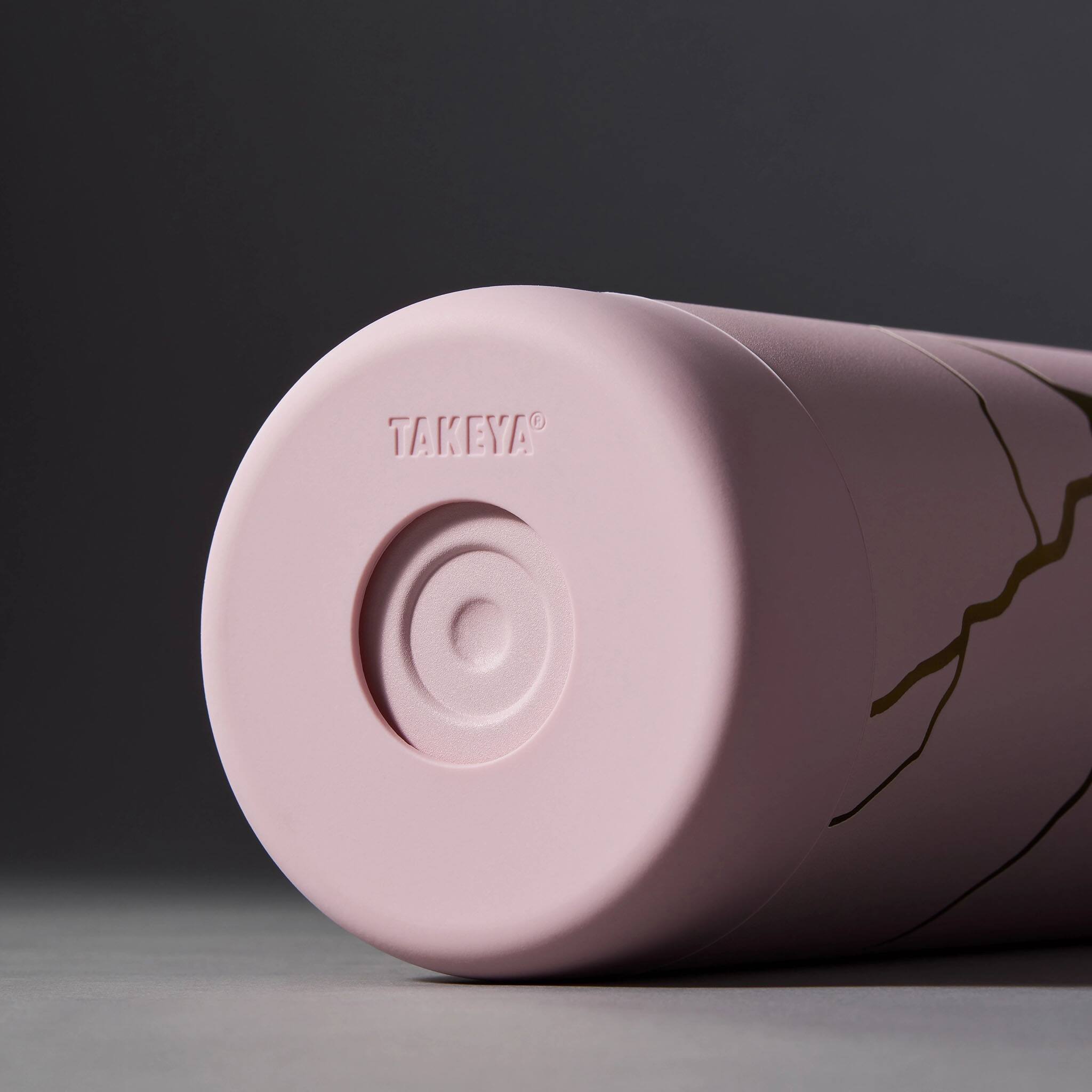 Alt View 2. Takeya - Kintsugi 32-oz. Leakproof Water Bottle with Straw Lid - Rose.