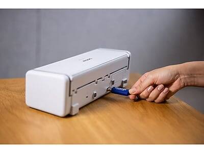 Alt View 2. Brother - Brother ADS-1350W Duplex Portable Document Scanner - White/Black.