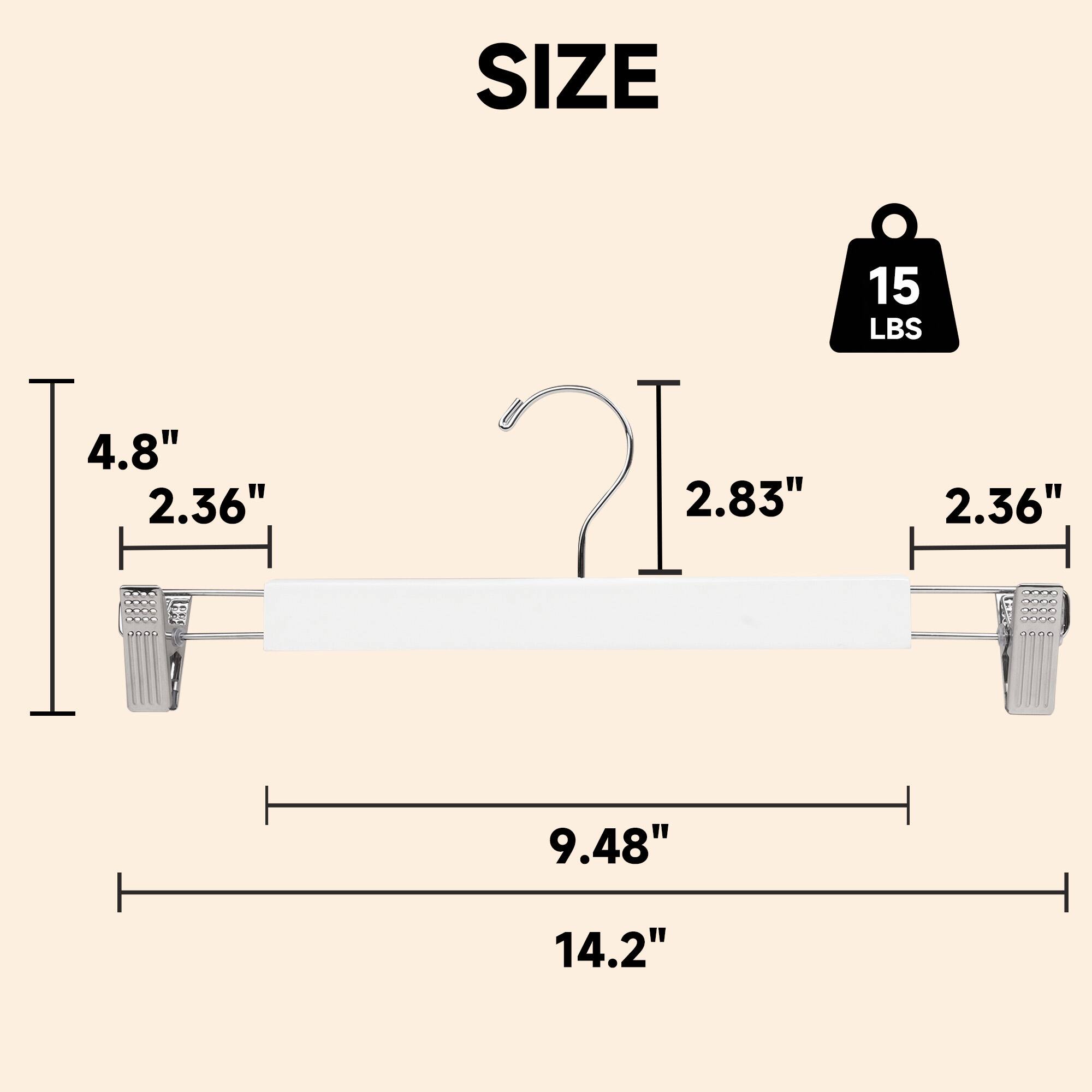 Sure, here is the corrected and grouped text from the image:

- **SIZE**
  - 4.8" x 2.36"
  - 2.83"
  - 2.36"
  - 9.48"
  - 14.2"
  - 15 LBS