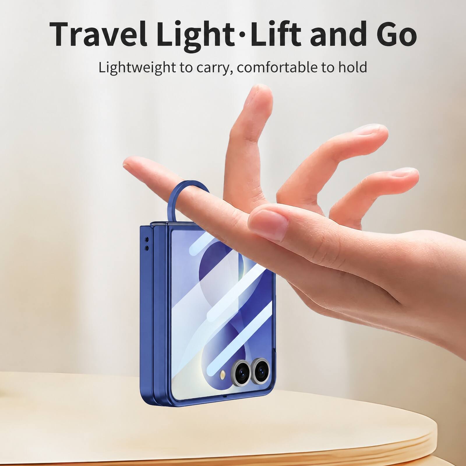 Travel Light. Lift and Go  
Lightweight to carry, comfortable to hold
