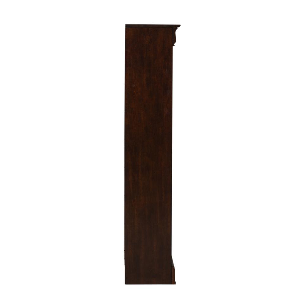 Angle. Liberty Furniture Industries - Brayton Manor Jr Executive 60 Inch Bookcase (RTA) in Cognac - Brown.