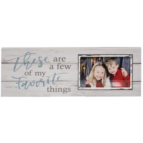 BreeBe - A Few Of My Favorite Things Photo Frame Sign - White