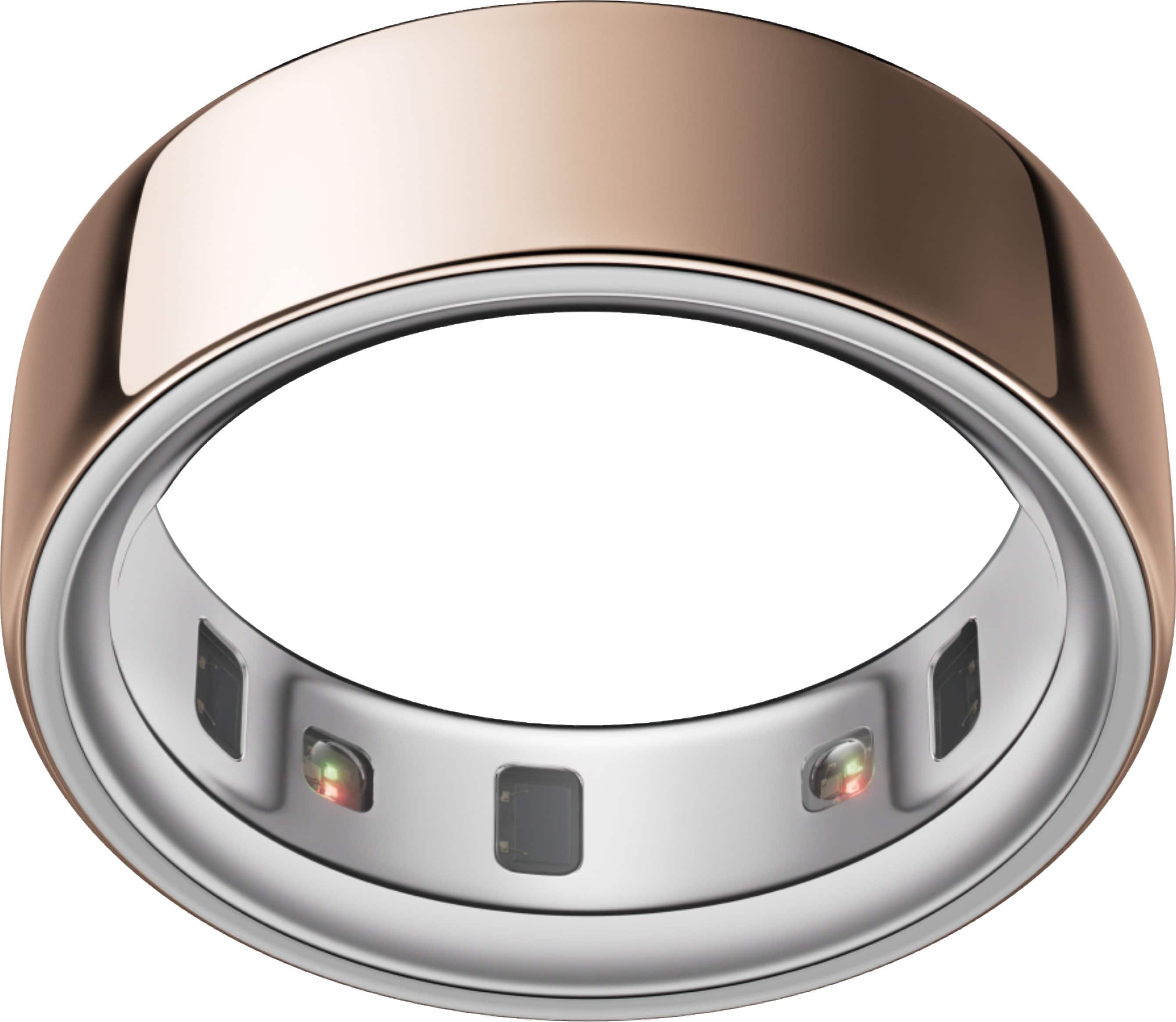 Front. Oura - Ring 4 - Smart Ring - Size Before You Buy with OR4 Sizing Kit - Size 8 - Rose Gold.