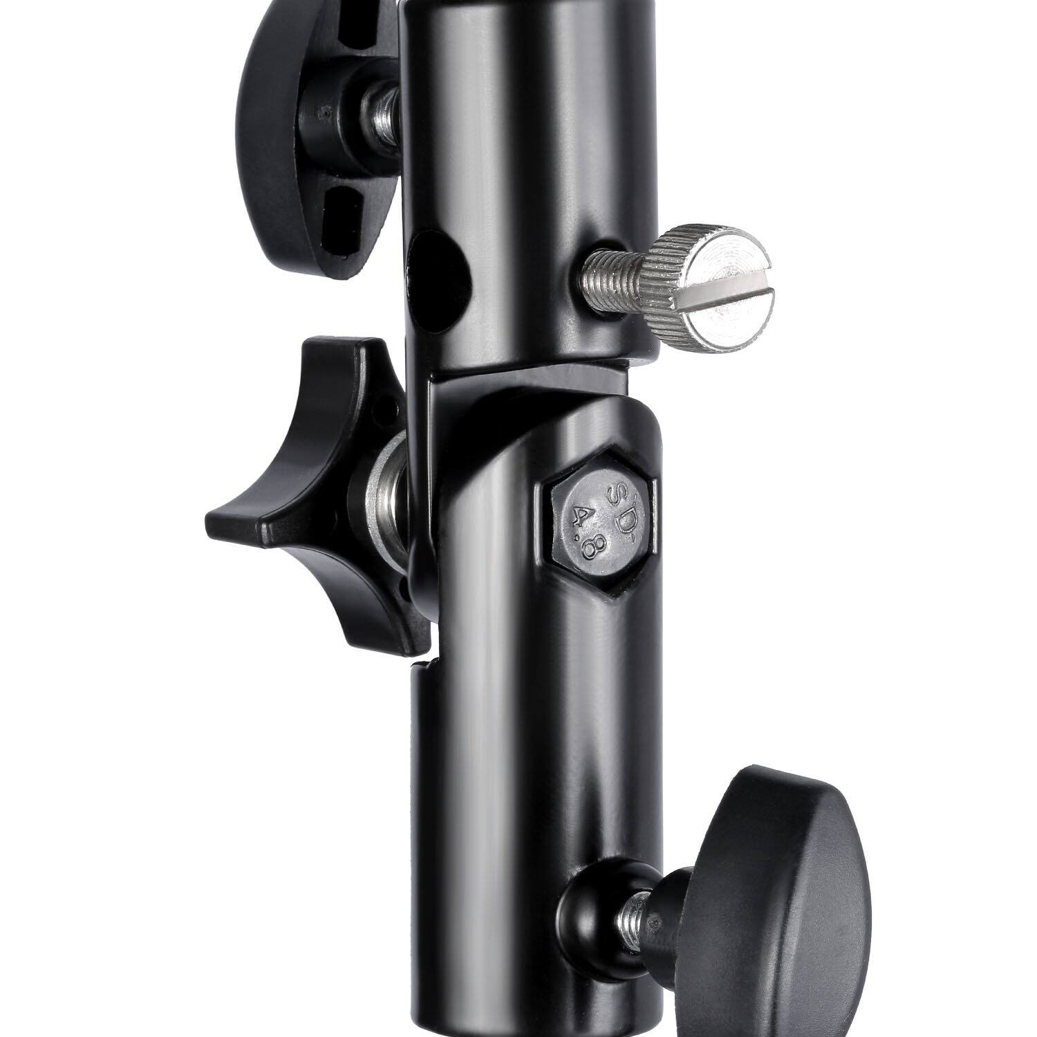 Alt View 3. Neewer - 2-Pack Heavy Duty Metal Clamp Holder for Reflector, 5/8" Light Stand Attachment.
