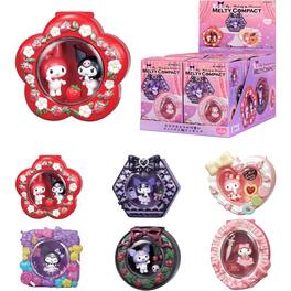 Hamee - RE-MENT Hello Kitty and Friends Sanrio Diorama Mini Collectible Figure - My Melody Kuromi Melty Compact (Full Set)