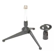 Front. On Stage Stands - On-Stage DS7425 Tripod Desktop Microphone Stand - Black.