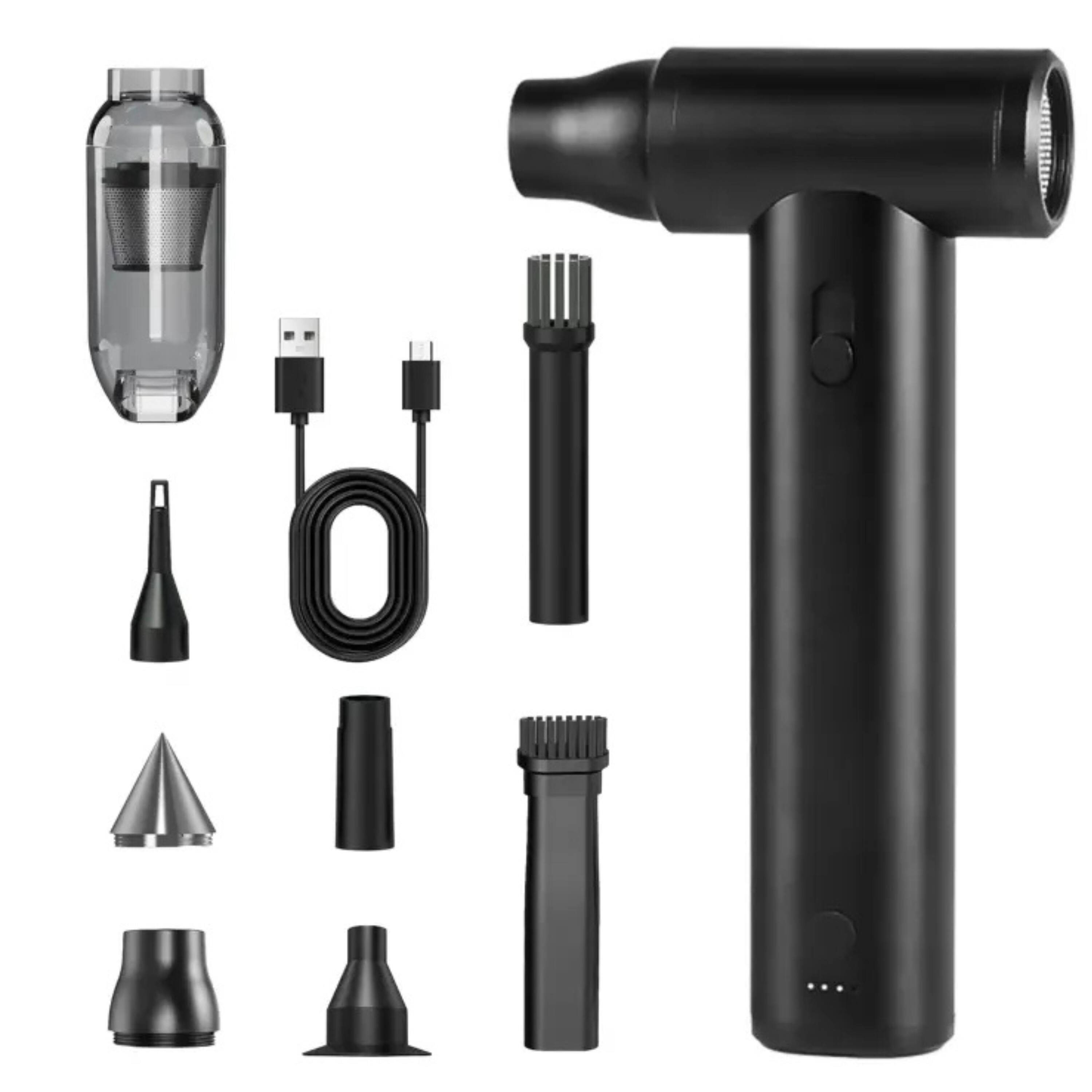 Alt View 1. Kitcheniva - Brushless Motor Compressed Air Duster For Keyboard And Electronics Cleaning - Black.